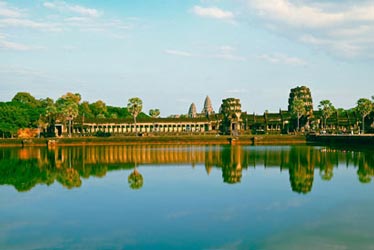 La vue du temple Angkor Wat