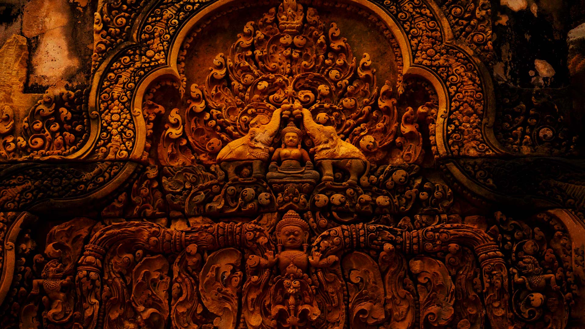 Des bas-reliefs du temple Banteay Srey